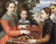 Sofonisba Anguissola the chess game France oil painting artist
